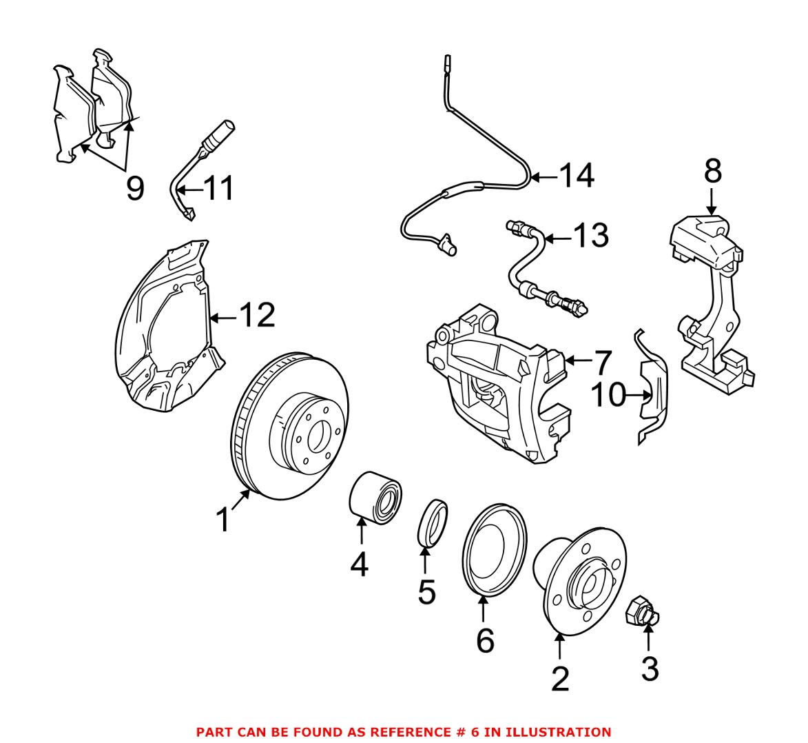 BMW Wheel Bearing Dust Cap - Front 31206751740